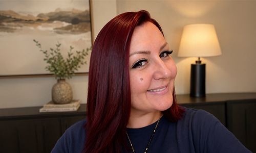 a person posing for a picture