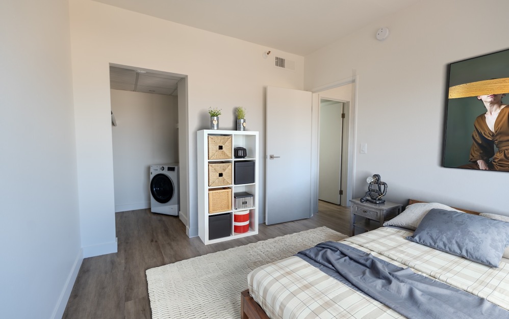 A1 - 1 bedroom floorplan layout with 1 bathroom and 447 square feet (Bedroom)