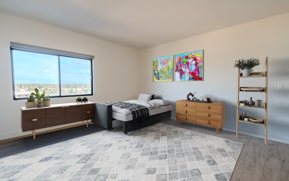 S3 - Studio floorplan layout with 1 bathroom and 387 square feet (Photo 3)