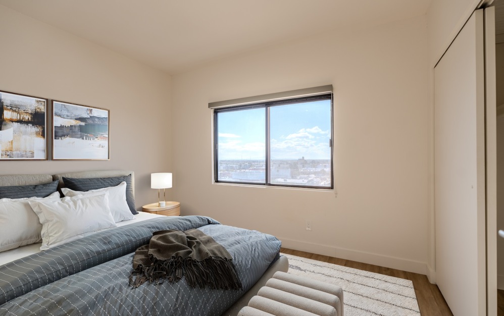 B1 - 2 bedroom floorplan layout with 1 bathroom and 600 square feet (Bedroom 2)